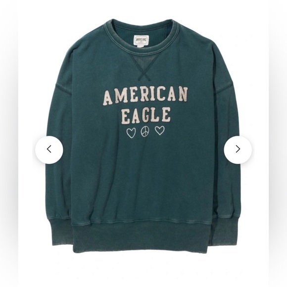 NWT- American Eagle Crew Neck Sweatshirt- oversized medium - Picture 3 of 11